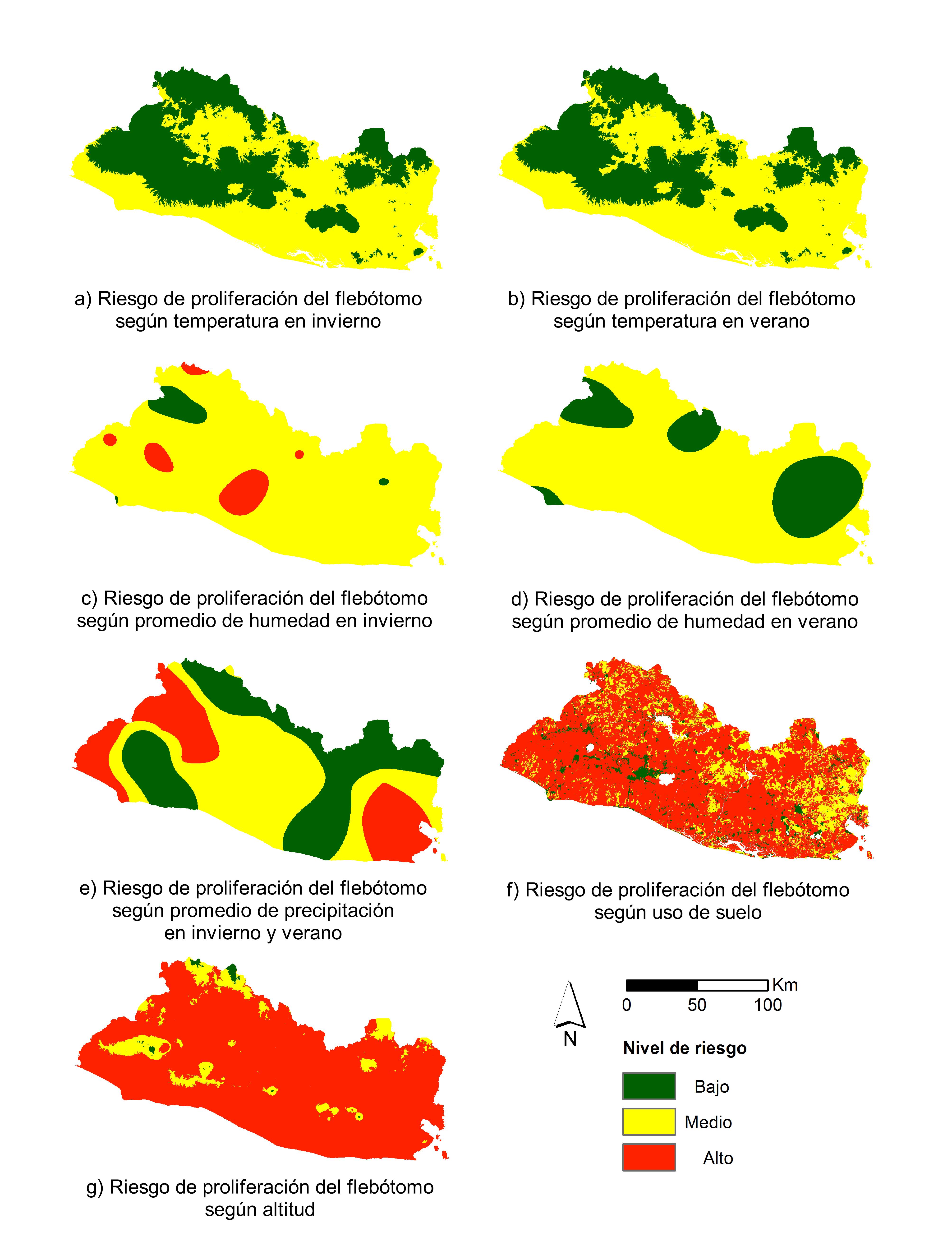 Figura 1. Riesgo de proliferación del flebótomo según factores ambientales Figura 1. Riesgo de proliferación del flebótomo según factores ambientales